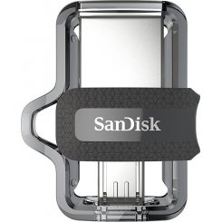 Фото Накопичувач SanDisk Ultra Dual OTG 16GB USB 3.0 Black (SDDD3-016G-G46)