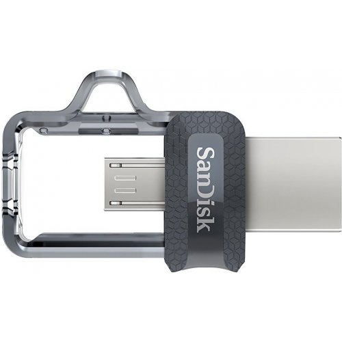 Купить Накопитель SanDisk Ultra Dual OTG 16GB USB 3.0 Black (SDDD3-016G-G46) - цена в Харькове, Киеве, Днепре, Одессе
в интернет-магазине Telemart фото