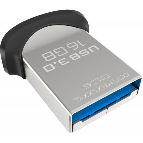 Купить Накопитель SanDisk Ultra Fit 16GB USB 3.0 Black (SDCZ43-016G-GAM46) - цена в Харькове, Киеве, Днепре, Одессе
в интернет-магазине Telemart фото