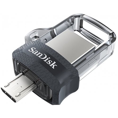 Купить Накопитель SanDisk Ultra Dual OTG 64GB USB 3.0 Black (SDDD3-064G-G46) - цена в Харькове, Киеве, Днепре, Одессе
в интернет-магазине Telemart фото