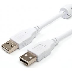 Кабель ATcom USB 2.0 AM-AM 1,8m (16614) White