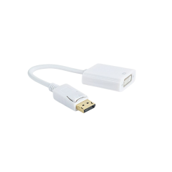 Адаптер Cablexpert DisplayPort-DVI 0.1m M/F (A-DPM-DVIF-002-W) White