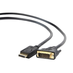 Адаптер Cablexpert DisplayPort-DVI 1m with CHIP-converter (CC-DPM-DVIM-1M) Black