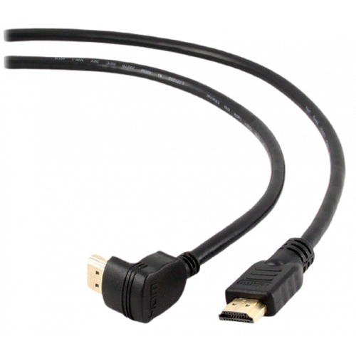 Купить Кабель Cablexpert HDMI-HDMI 4.5m v1.4 90° (CC-HDMI490-15) Black - цена в Харькове, Киеве, Днепре, Одессе
в интернет-магазине Telemart фото