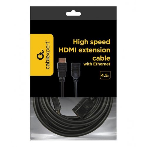 Купить Кабель Cablexpert HDMI-HDMI 4.5m v2.0 M/F (CC-HDMI4X-15) Black - цена в Харькове, Киеве, Днепре, Одессе
в интернет-магазине Telemart фото