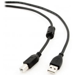 Кабель Cablexpert USB 2.0 AM-BM 3m с ферритом (CCF-USB2-AMBM-10) Black