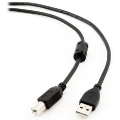 Кабель Cablexpert USB 2.0 AM-BM 4,5m с ферритом (CCF-USB2-AMBM-15) Black