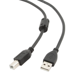 Фото Кабель Cablexpert USB 2.0 AM-BM 1,8m с ферритом (CCF-USB2-AMBM-6) Black