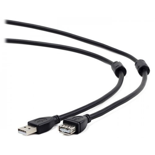 Купити Кабель Cablexpert USB 2.0 AM-AF 3m с ферритом (CCF2-USB2-AMAF-10) Black - ціна в Києві, Львові, Вінниці, Хмельницькому, Франківську, Україні | інтернет-магазин TELEMART.UA фото