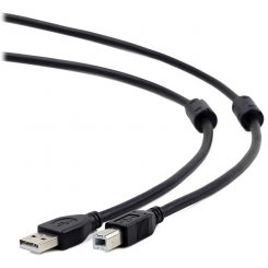 Кабель Cablexpert USB 2.0 AM-BM 3m с ферритом (CCF2-USB2-AMBM-10) Black