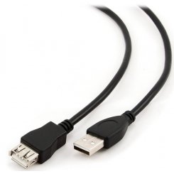 Кабель Cablexpert USB 2.0 AM-AF 3m Premium (CCP-USB2-AMAF-10) Black
