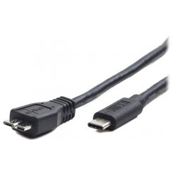 Кабель Cablexpert USB 3.0 microUSB-CM 1m Type-C (CCP-USB3-mBMCM-1M) Black