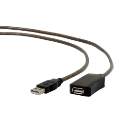 Кабель Cablexpert USB 2.0 AM-AF 10m with CHIP (UAE-01-10M) Black