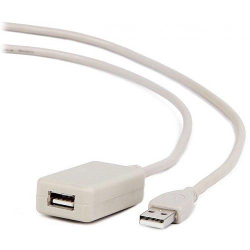 Купити Кабель Cablexpert USB 2.0 AM-AF 5m with CHIP (UAE016) White - ціна в Києві, Львові, Вінниці, Хмельницькому, Франківську, Україні | інтернет-магазин TELEMART.UA фото