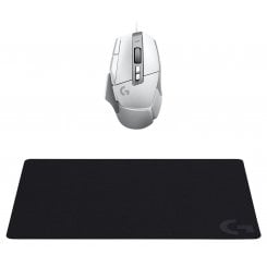 Игровая мышка с ковриком Logitech G502 X + G240 (991-000490) White