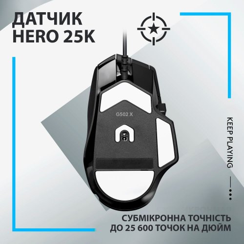 Фото Ігрова мишка з килимком Logitech G502 X + G240 (991-000489) Black