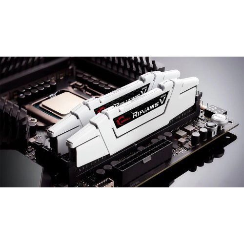 Photo RAM G.Skill DDR4 32GB (2x16GB) 3600Mhz Ripjaws V White (F4-3600C18D-32GVW)