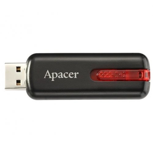 Купить Накопитель Apacer AH326 16GB USB 2.0 Black/Red (AP16GAH326B-1) - цена в Харькове, Киеве, Днепре, Одессе
в интернет-магазине Telemart фото