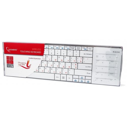 Купить Клавиатура Gembird KB-P8-W-UA White - цена в Харькове, Киеве, Днепре, Одессе
в интернет-магазине Telemart фото