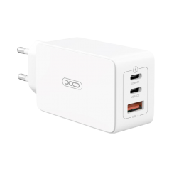 Мережевий зарядний пристрій XO CE13 GaN 2 x USB Type-C + USB Type-A 65W White