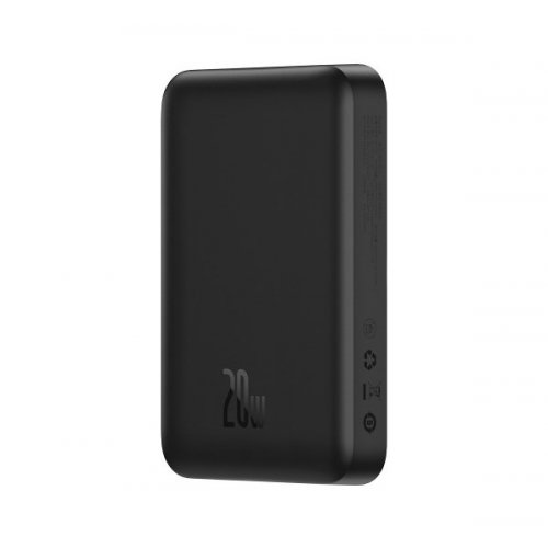 Купити Повербанк з бездротовою зарядкою Baseus Magnetic Mini Wireless 10000mAh 20W (PPCX030001) Black - ціна в Києві, Львові, Вінниці, Хмельницькому, Франківську, Україні | інтернет-магазин TELEMART.UA фото