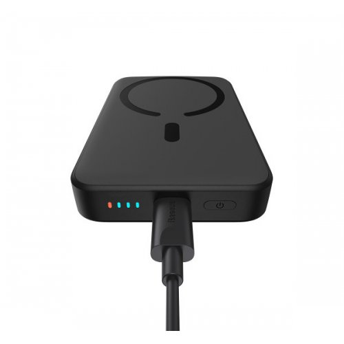 Купить Повербанк с беспроводной зарядкой Baseus Magnetic Mini Wireless 10000mAh 20W (PPCX030001) Black - цена в Харькове, Киеве, Днепре, Одессе
в интернет-магазине Telemart фото