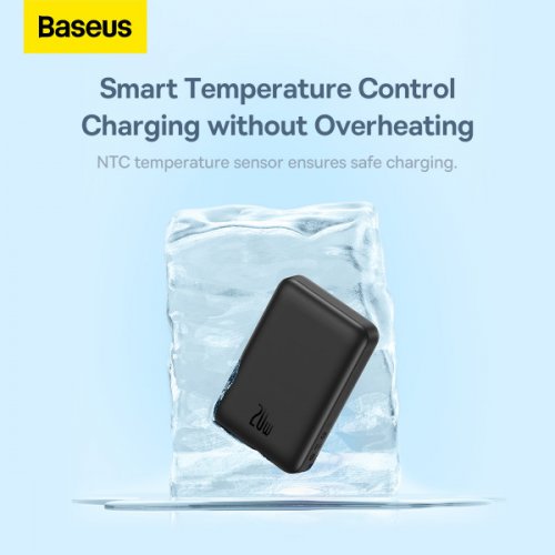 Купить Повербанк с беспроводной зарядкой Baseus Magnetic Mini Wireless 10000mAh 20W (PPCX030001) Black - цена в Харькове, Киеве, Днепре, Одессе
в интернет-магазине Telemart фото