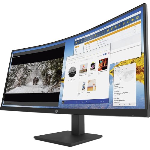 Продати Монітор HP 34" M34d (3B1W4AA) Black за Trade-In у інтернет-магазині Телемарт - Київ, Дніпро, Україна фото