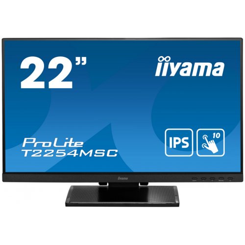 Купити Монітор Iiyama 21.5" ProLite T2254MSC-B1AG Black - ціна в Києві, Львові, Вінниці, Хмельницькому, Франківську, Україні | інтернет-магазин TELEMART.UA фото