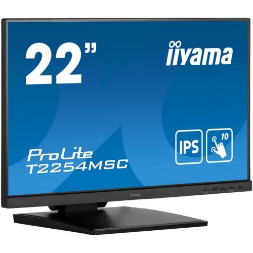 Купити Монітор Iiyama 21.5" ProLite T2254MSC-B1AG Black - ціна в Києві, Львові, Вінниці, Хмельницькому, Франківську, Україні | інтернет-магазин TELEMART.UA фото