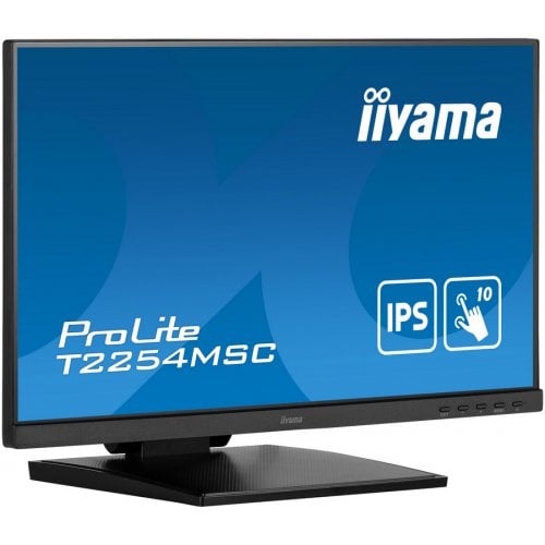 Купити Монітор Iiyama 21.5" ProLite T2254MSC-B1AG Black - ціна в Києві, Львові, Вінниці, Хмельницькому, Франківську, Україні | інтернет-магазин TELEMART.UA фото