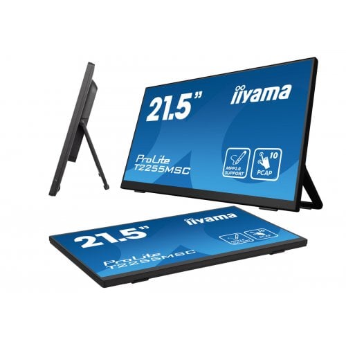 Купити Монітор Iiyama 21.5" ProLite T2255MSC-B1 Black - ціна в Києві, Львові, Вінниці, Хмельницькому, Франківську, Україні | інтернет-магазин TELEMART.UA фото