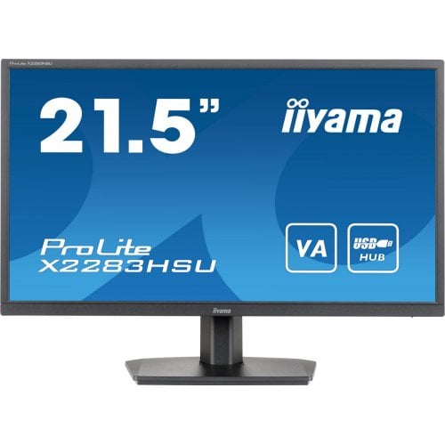 Купити Монітор Iiyama 21.5" ProLite X2283HSU-B1 Black - ціна в Києві, Львові, Вінниці, Хмельницькому, Франківську, Україні | інтернет-магазин TELEMART.UA фото