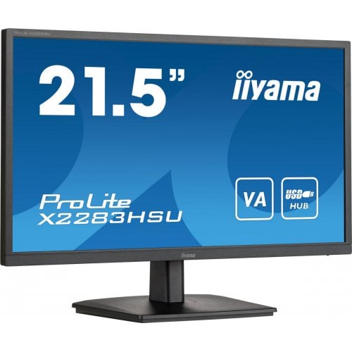 Купити Монітор Iiyama 21.5" ProLite X2283HSU-B1 Black - ціна в Києві, Львові, Вінниці, Хмельницькому, Франківську, Україні | інтернет-магазин TELEMART.UA фото