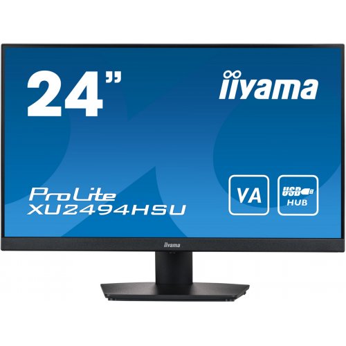 Купить Монитор Iiyama 23.8" ProLite XU2494HSU-B2 Black - цена в Харькове, Киеве, Днепре, Одессе
в интернет-магазине Telemart фото