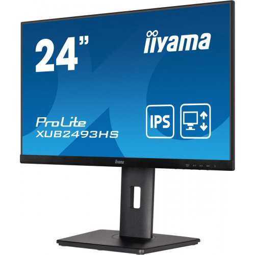 Купить Монитор Iiyama 23.8" ProLite XUB2493HS-B5 Black - цена в Харькове, Киеве, Днепре, Одессе
в интернет-магазине Telemart фото