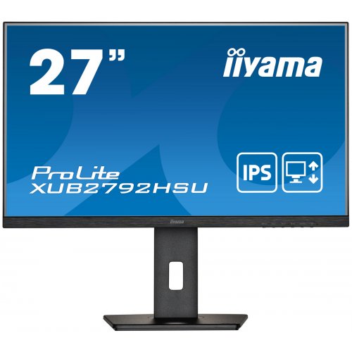 Купить Монитор Iiyama 27" ProLite XUB2792HSU-B5 Black - цена в Харькове, Киеве, Днепре, Одессе
в интернет-магазине Telemart фото