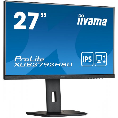 Купить Монитор Iiyama 27" ProLite XUB2792HSU-B5 Black - цена в Харькове, Киеве, Днепре, Одессе
в интернет-магазине Telemart фото