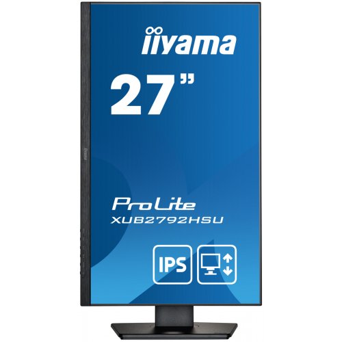 Купить Монитор Iiyama 27" ProLite XUB2792HSU-B5 Black - цена в Харькове, Киеве, Днепре, Одессе
в интернет-магазине Telemart фото