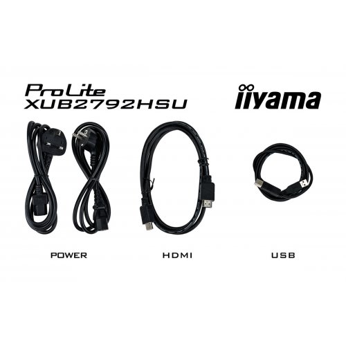 Купить Монитор Iiyama 27" ProLite XUB2792HSU-B5 Black - цена в Харькове, Киеве, Днепре, Одессе
в интернет-магазине Telemart фото