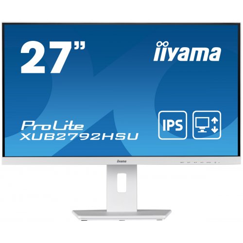 Купить Монитор Iiyama 27" ProLite XUB2792HSU-W5 White - цена в Харькове, Киеве, Днепре, Одессе
в интернет-магазине Telemart фото