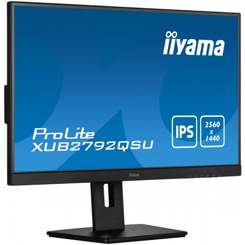 Купить Монитор Iiyama 27" ProLite XUB2792QSU-B5 Black - цена в Харькове, Киеве, Днепре, Одессе
в интернет-магазине Telemart фото