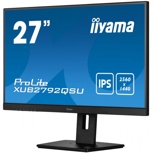 Купить Монитор Iiyama 27" ProLite XUB2792QSU-B5 Black - цена в Харькове, Киеве, Днепре, Одессе
в интернет-магазине Telemart фото