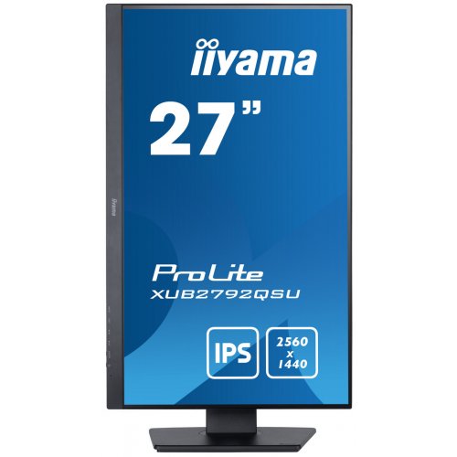 Купить Монитор Iiyama 27" ProLite XUB2792QSU-B5 Black - цена в Харькове, Киеве, Днепре, Одессе
в интернет-магазине Telemart фото