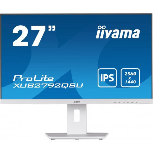 Купить Монитор Iiyama 27" ProLite XUB2792QSU-W5 White - цена в Харькове, Киеве, Днепре, Одессе
в интернет-магазине Telemart фото