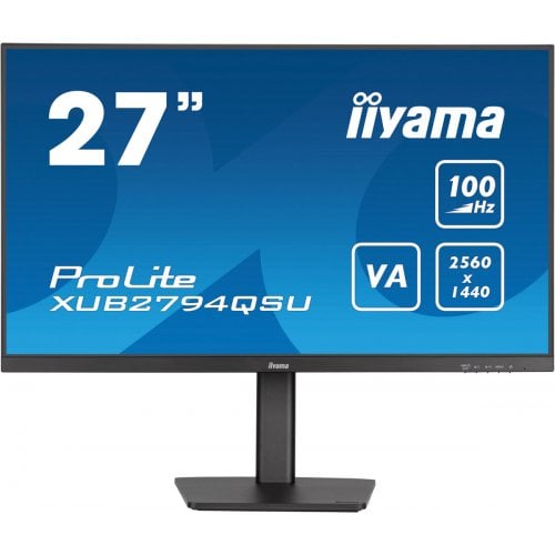 Купить Монитор Iiyama 27" ProLite XUB2794QSU-B6 Black - цена в Харькове, Киеве, Днепре, Одессе
в интернет-магазине Telemart фото