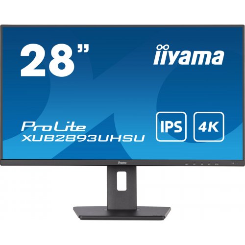 Купить Монитор Iiyama 28" ProLite XUB2893UHSU-B5 Black - цена в Харькове, Киеве, Днепре, Одессе
в интернет-магазине Telemart фото