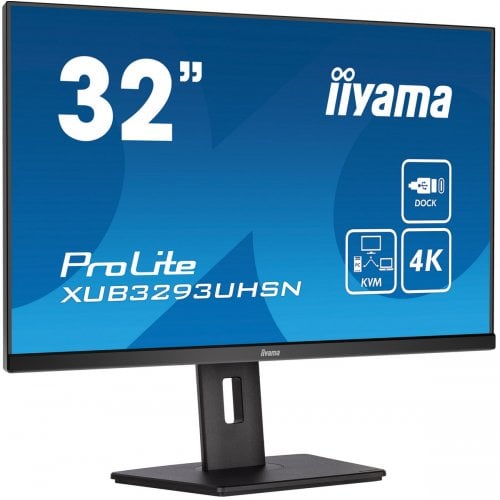 Купити Монітор Iiyama 31.5" ProLite XUB3293UHSN-B5 Black - ціна в Києві, Львові, Вінниці, Хмельницькому, Франківську, Україні | інтернет-магазин TELEMART.UA фото