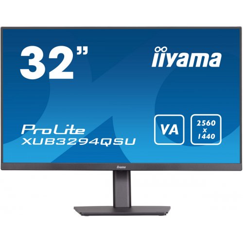 Купить Монитор Iiyama 31.5" ProLite XUB3294QSU-B1 Black - цена в Харькове, Киеве, Днепре, Одессе
в интернет-магазине Telemart фото