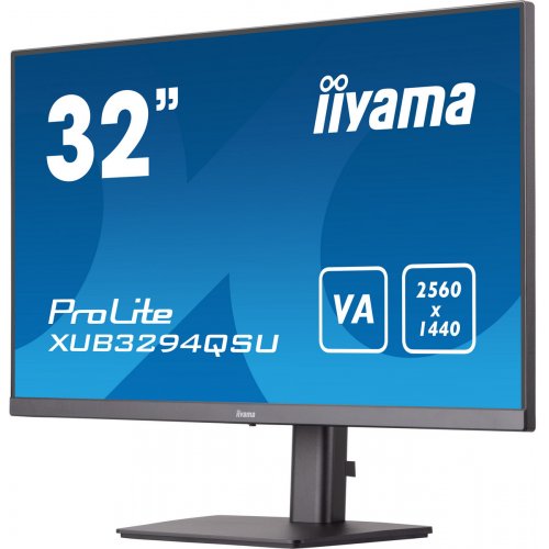 Купить Монитор Iiyama 31.5" ProLite XUB3294QSU-B1 Black - цена в Харькове, Киеве, Днепре, Одессе
в интернет-магазине Telemart фото